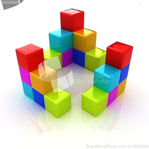 Image of colorful block diagram