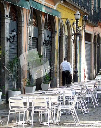 Image of Historical downtown sidewalk in Rio de Janeiro