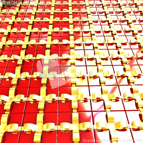 Image of Christmas gift background 