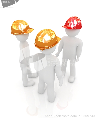 Image of 3d mans in a hard hat