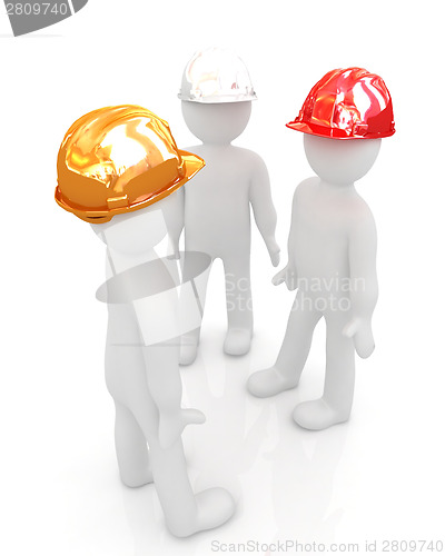 Image of 3d mans in a hard hat