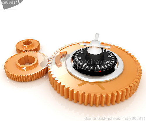 Image of gears with lock