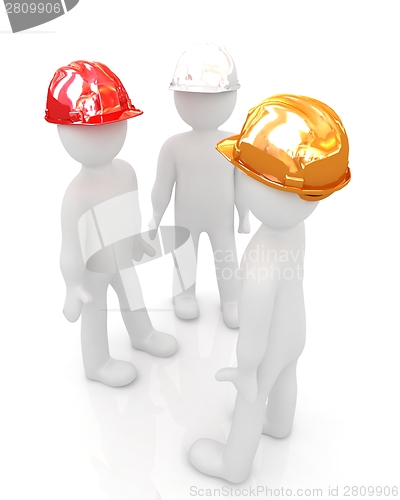 Image of 3d mans in a hard hat