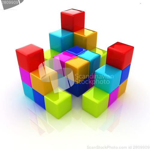 Image of colorful block diagram