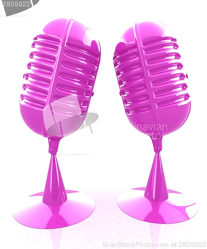 Image of Glossy microphones