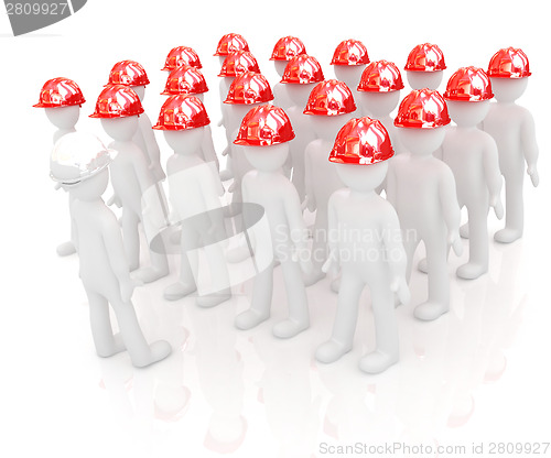 Image of 3d mans in a hard hat