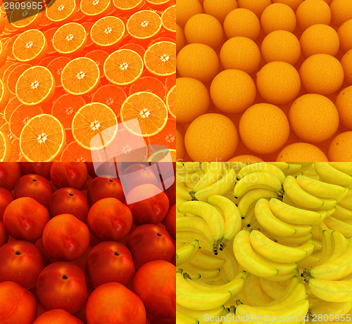 Image of Citrus set beautiful backgrounds