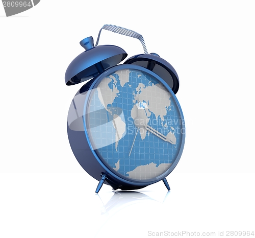 Image of Clock of world map