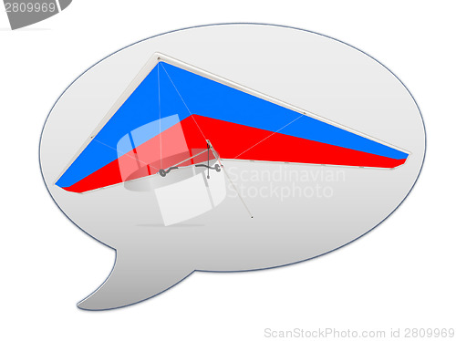 Image of messenger window icon Hang glider