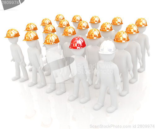 Image of 3d mans in a hard hat
