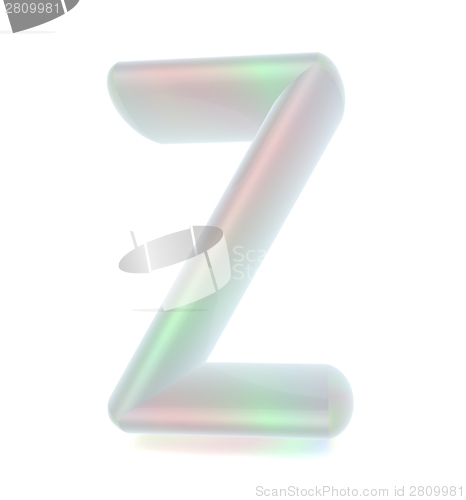 Image of Glossy alphabet. The letter "Z"