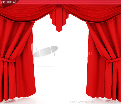 Image of Red curtains