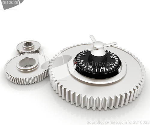 Image of gears with lock