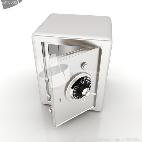 Image of Security metal safe with empty space inside 