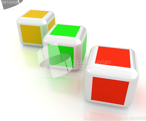 Image of Abstract colorfull blocks 3d