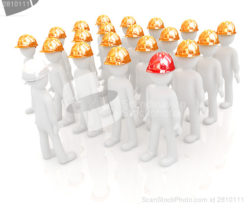 Image of 3d mans in a hard hat