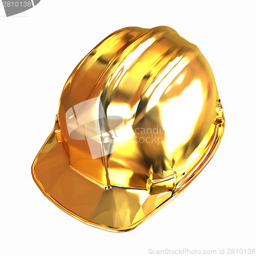 Image of gold hard hat