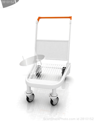 Image of Trolley for luggage at the airport