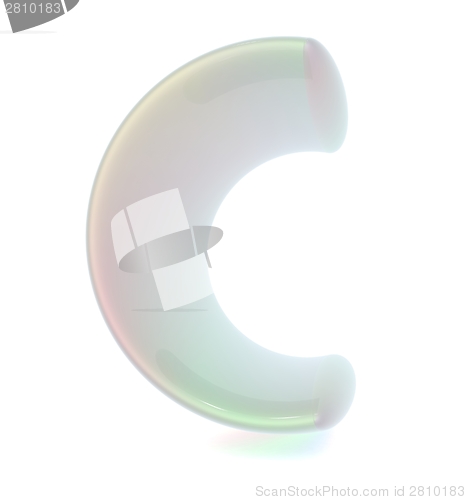 Image of Glossy alphabet. The letter "C"