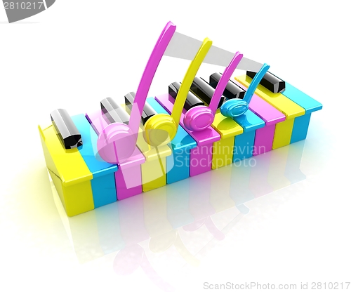 Image of Colorfull piano keys