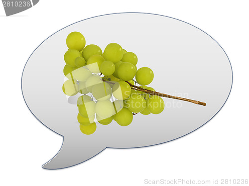 Image of messenger window icon and Grapes