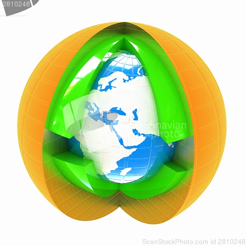 Image of Abstract globe symbol