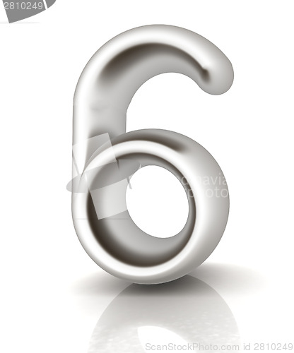 Image of Number "6"- six