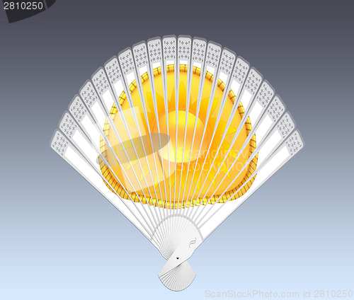 Image of Colorful hand fan