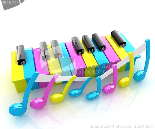 Image of Colorfull piano keys