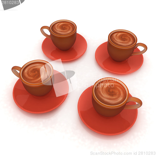 Image of Coffee cups on saucer