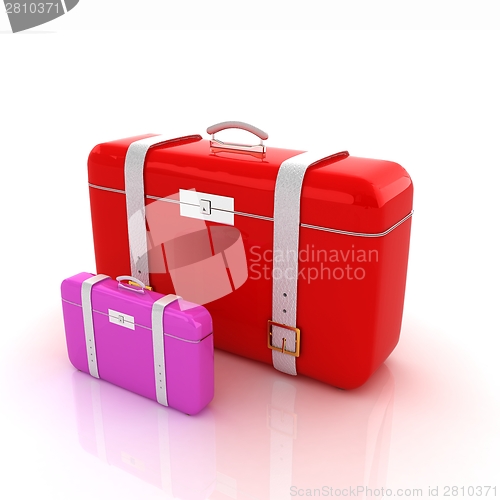 Image of Traveler's suitcases. 