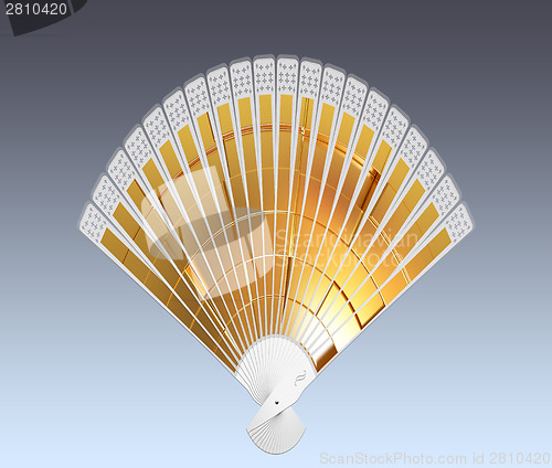 Image of Colorful hand fan