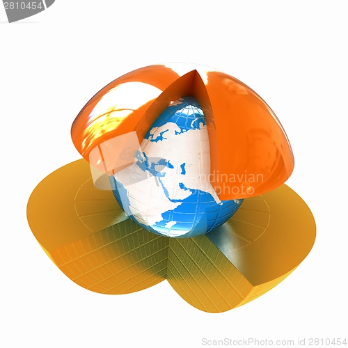 Image of Abstract globe symbol
