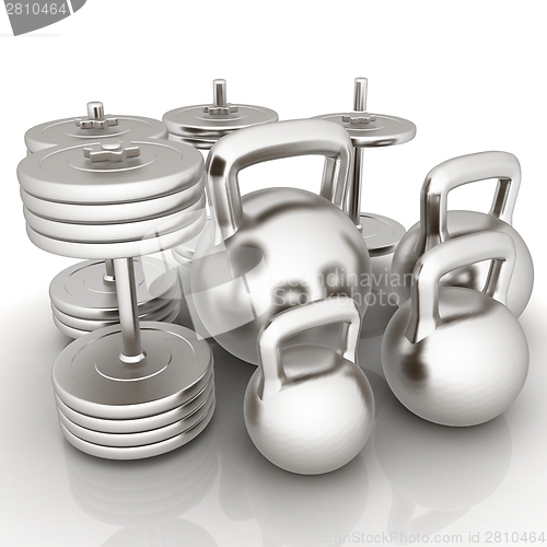 Image of Metall weights and dumbbells 