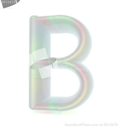 Image of Glossy alphabet. The letter "B"