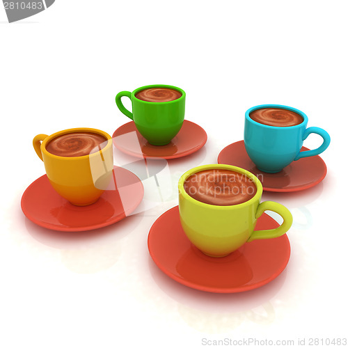 Image of Coffee cups on saucer