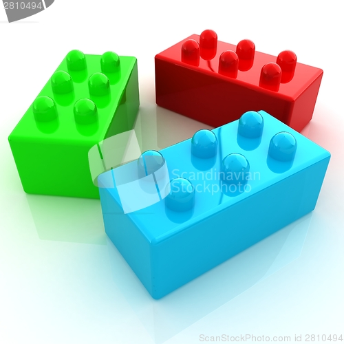 Image of Building blocks on white 