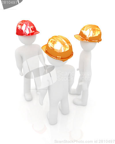 Image of 3d mans in a hard hat