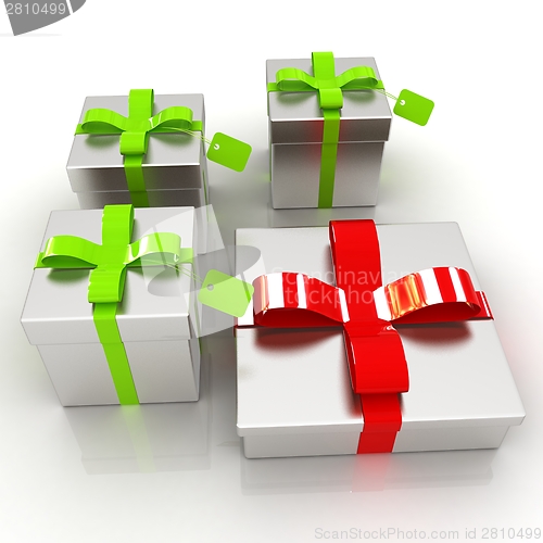 Image of Gifts with ribbon