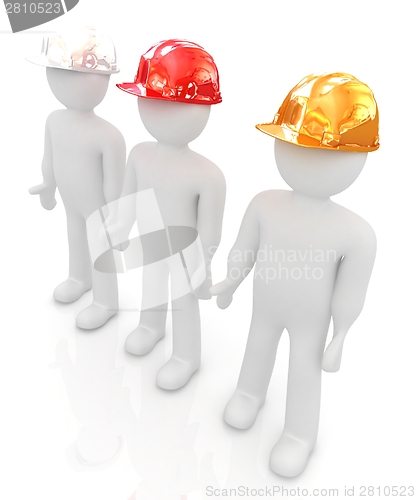 Image of 3d mans in a hard hat