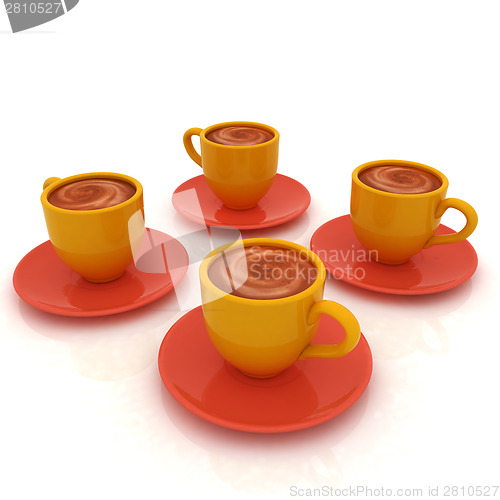 Image of Coffee cups on saucer