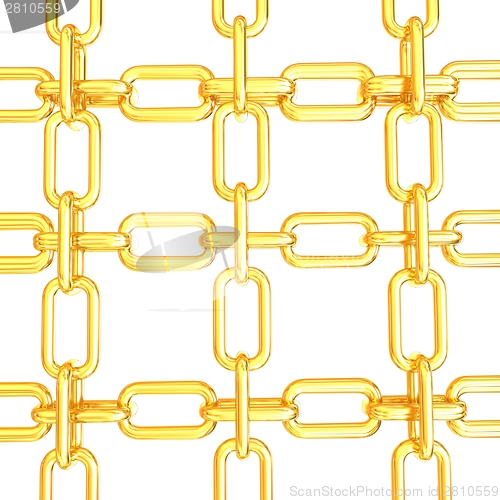 Image of Gold chains background
