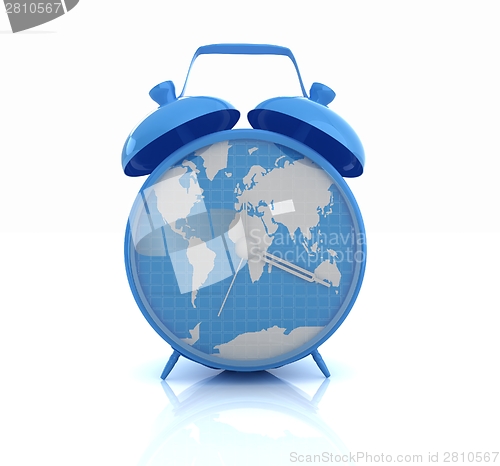 Image of Clock of world map
