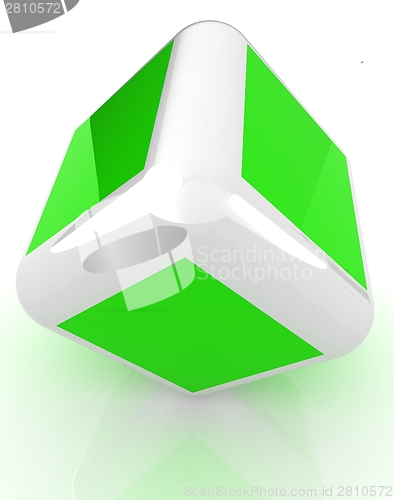 Image of Abstract colorfull block 3d