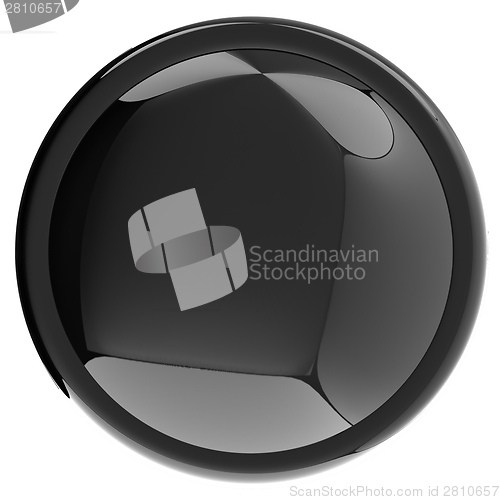 Image of Glossy black button