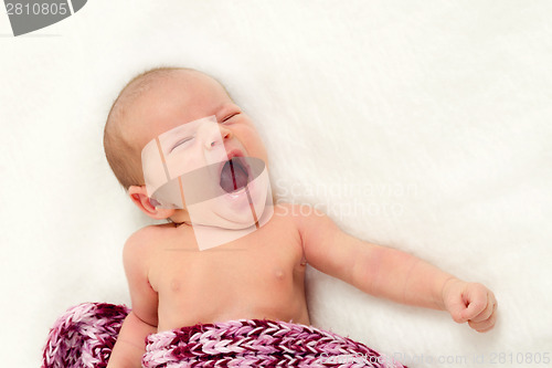 Image of crying newborn baby