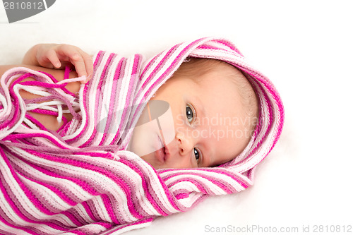 Image of smiling newborn baby