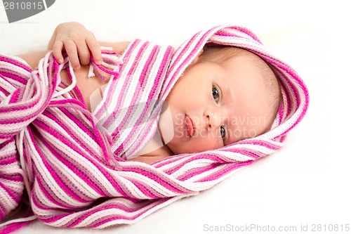 Image of smiling newborn baby