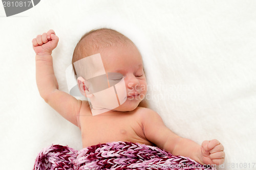 Image of sleeping newborn baby