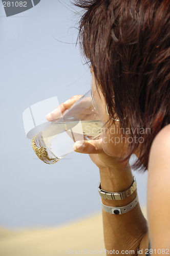 Image of Woman and water